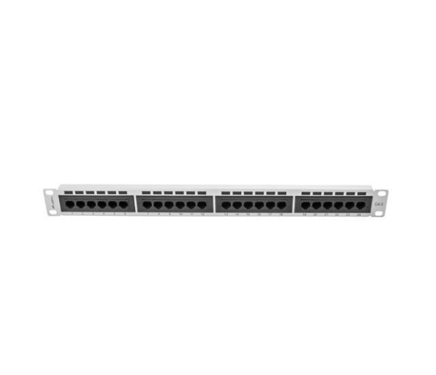 Lanberg Patchpanel 24p 19" 1U UTP 6 (szary) - 457378 - zdjęcie 5
